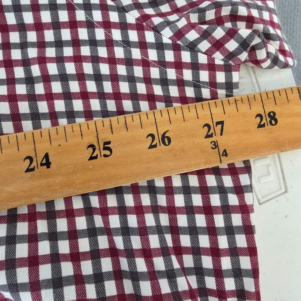 Neiman Marcus Shirt Mens 2XL Check Button Up Long‎ Sleeve Casual Preppy - Picture 11 of 13